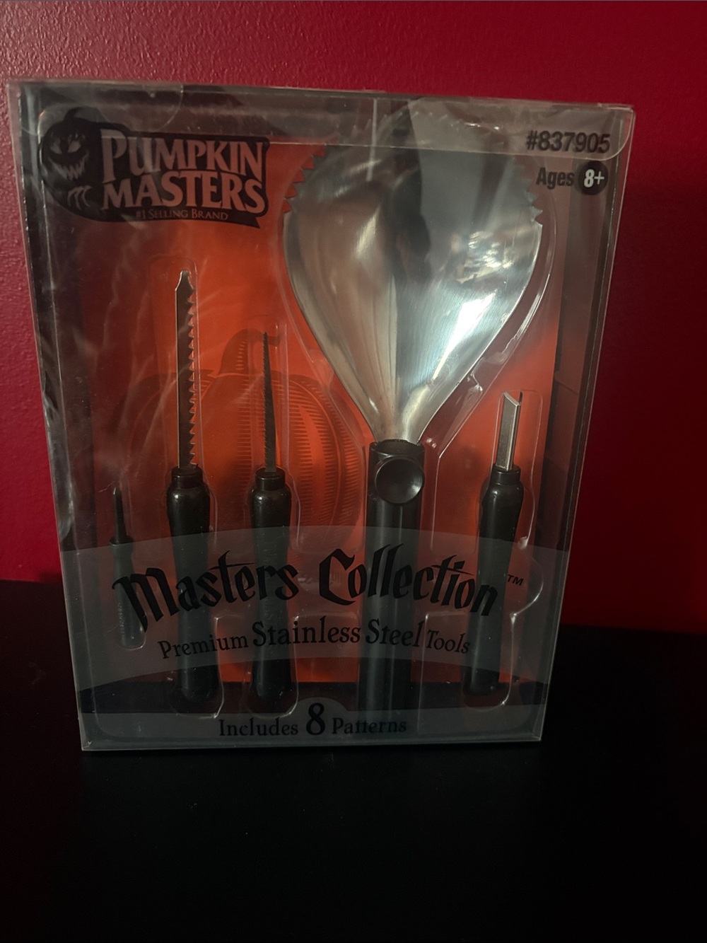 Masters Collection Stainless Steel Pumpkin Carving Kit - Orange